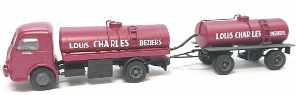 REE Modeles CB-098 - Panhard Movic Wine Tank + Tank Trailer   LOUIS CHARLES   Béziers